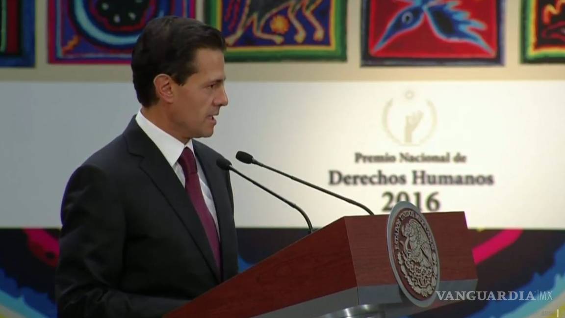 Refrenda Peña Nieto compromiso con los derechos humanos