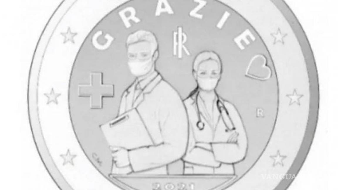 Lanzarán moneda de 2 euros dedicada a médicos y enfermeras por su lucha contra el coronavirus