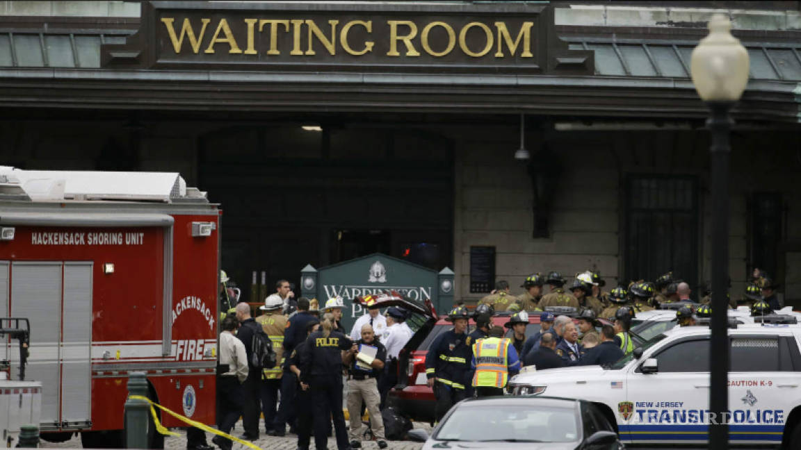 Cientos de heridos y 3 muertos en accidente de tren en Nueva Jersey