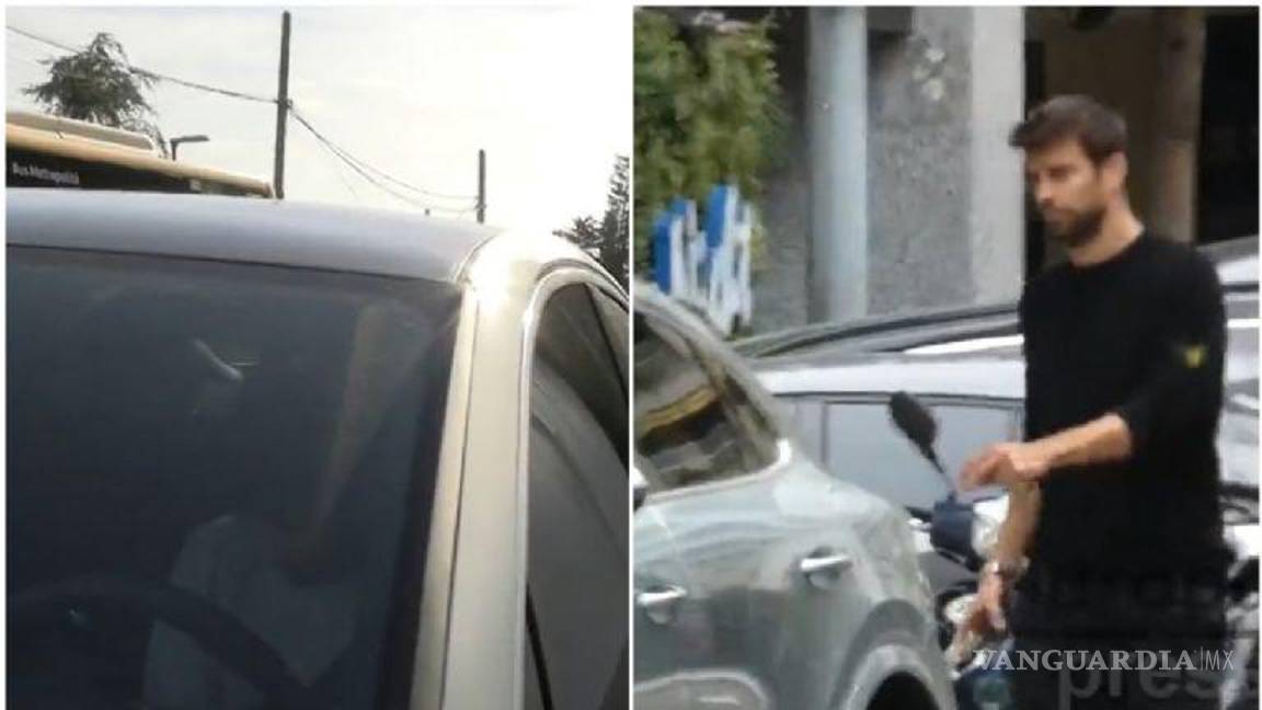 $!La agencia de noticias Europa Press captó el momento en el que Piqué llegó a la que antes fuera su casa con Shakira. (FOTO: INTERNET).
