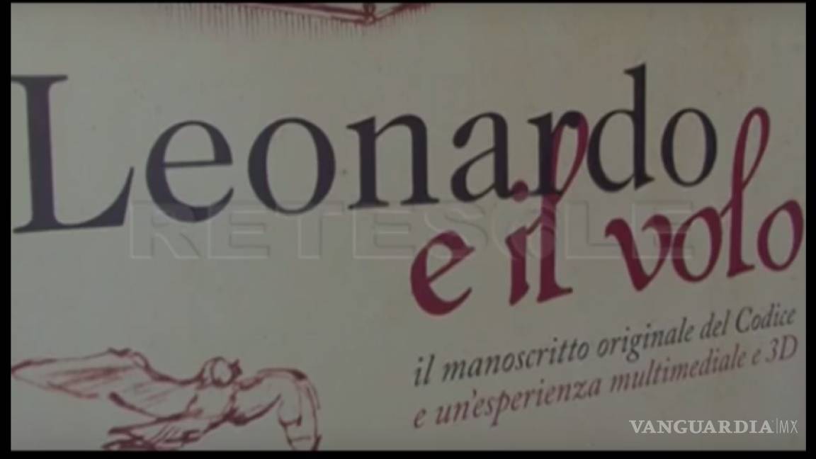 Exponen en Roma el “Códice de vuelo de las aves” de Da Vinci