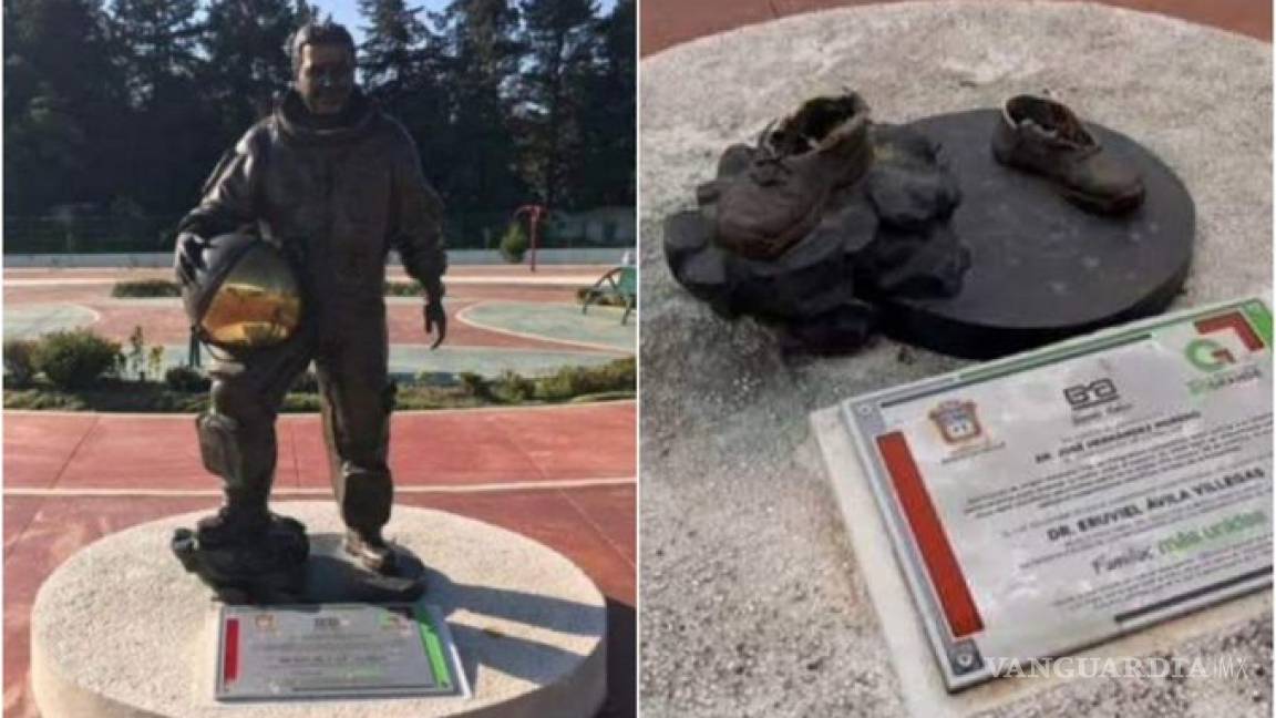 Robaron estatua del astronauta mexicano José Hernández, detienen a 3