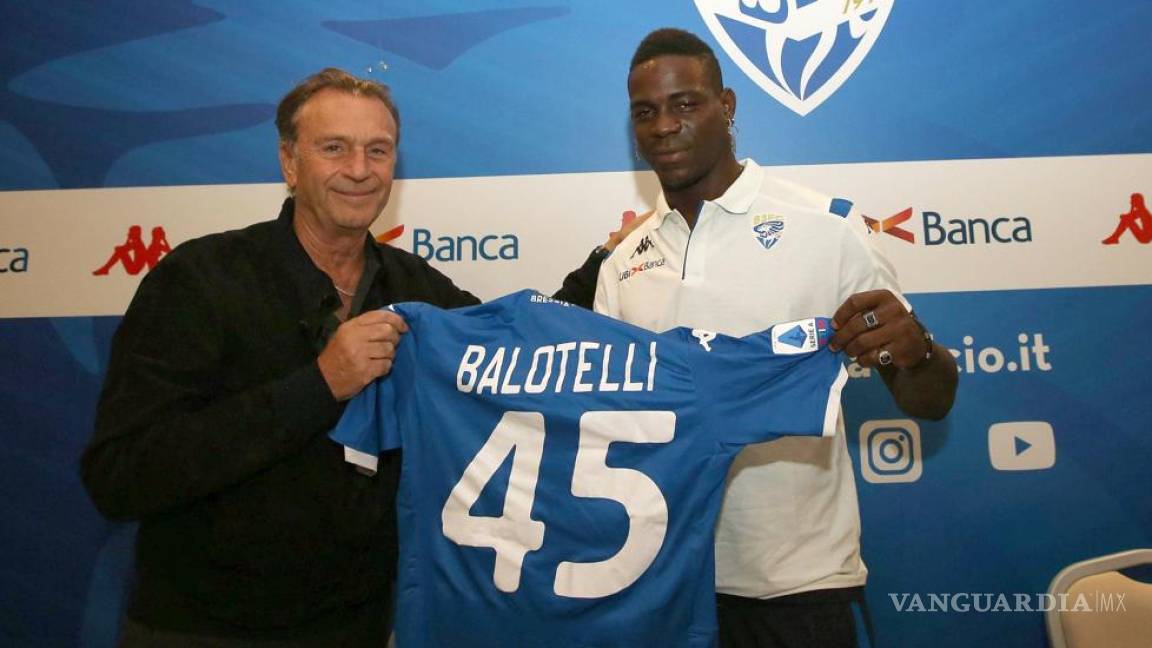 'Balotelli es negro, está trabajando para aclarase'; presidente del Brescia