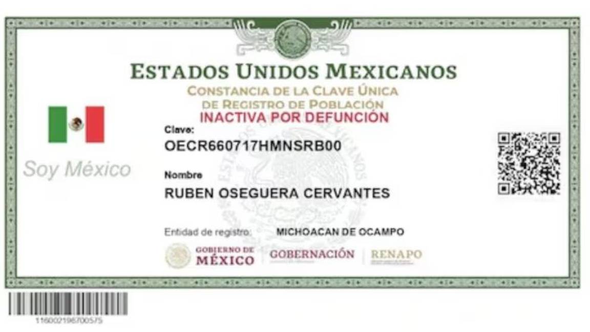 $!Acta de defunción de ‘El Mencho’ señala múltiples impactos de bala y revela unión libre