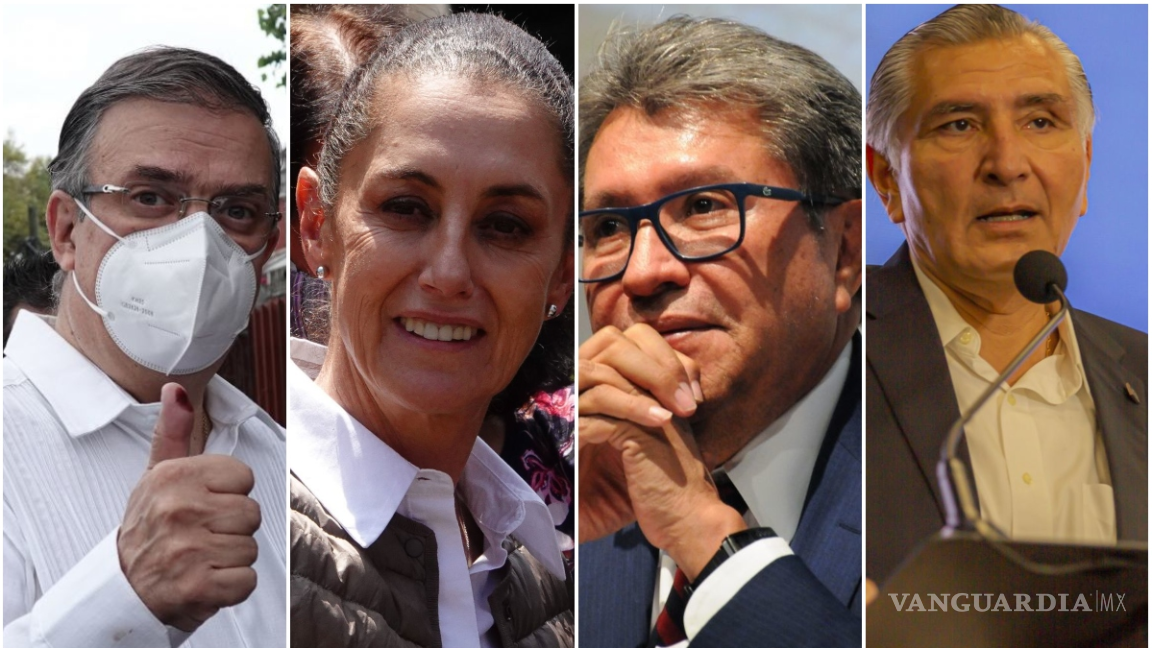 $!Obrador les exigió a Claudia Sheinbaum, Marcelo Ebrard, Adán Augusto López y Ricardo Monreal que se separen de sus cargos públicos