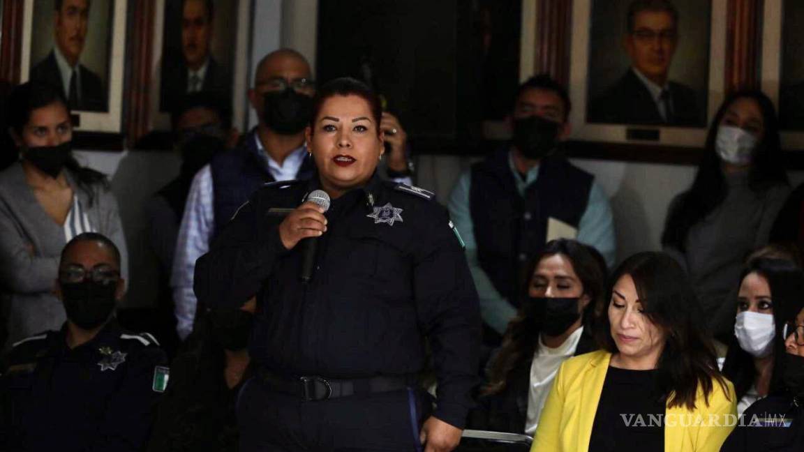 Presenta Chema Fraustro al Cabildo de Saltillo a mujeres mandos policiales