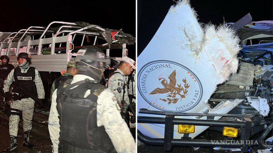 $!Choque entre tráiler y camión de la Guardia Nacional deja un elemento muerto y al menos 32 heridos