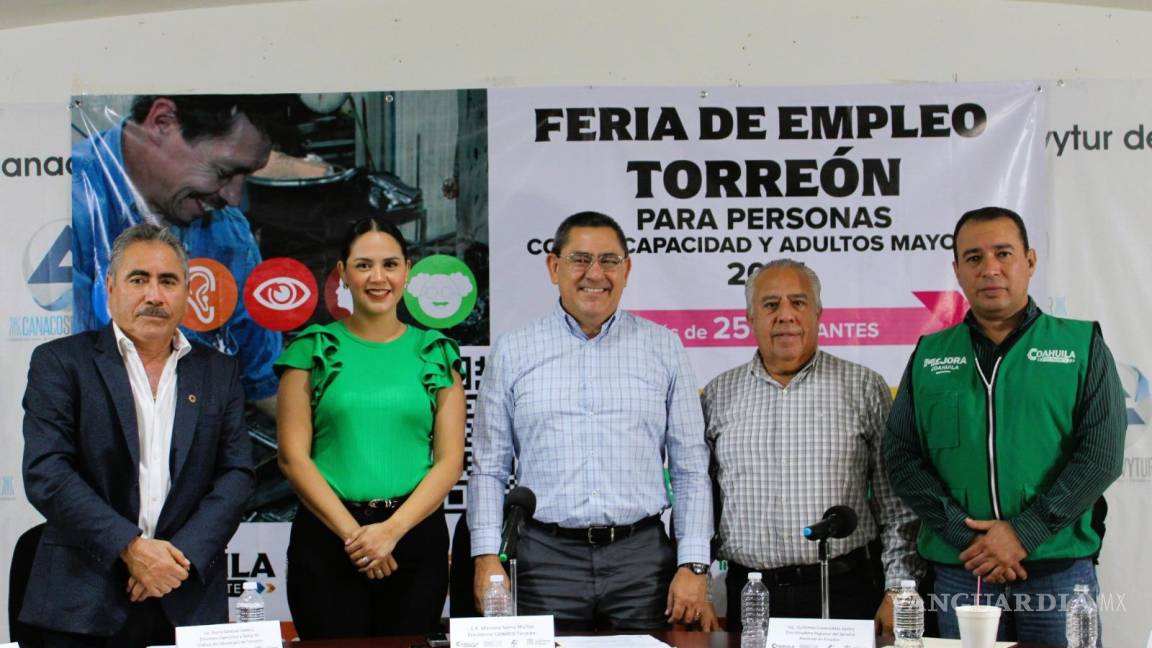 Habrá Feria de Empleo para adultos mayores y personas con discapacidad en Torreón