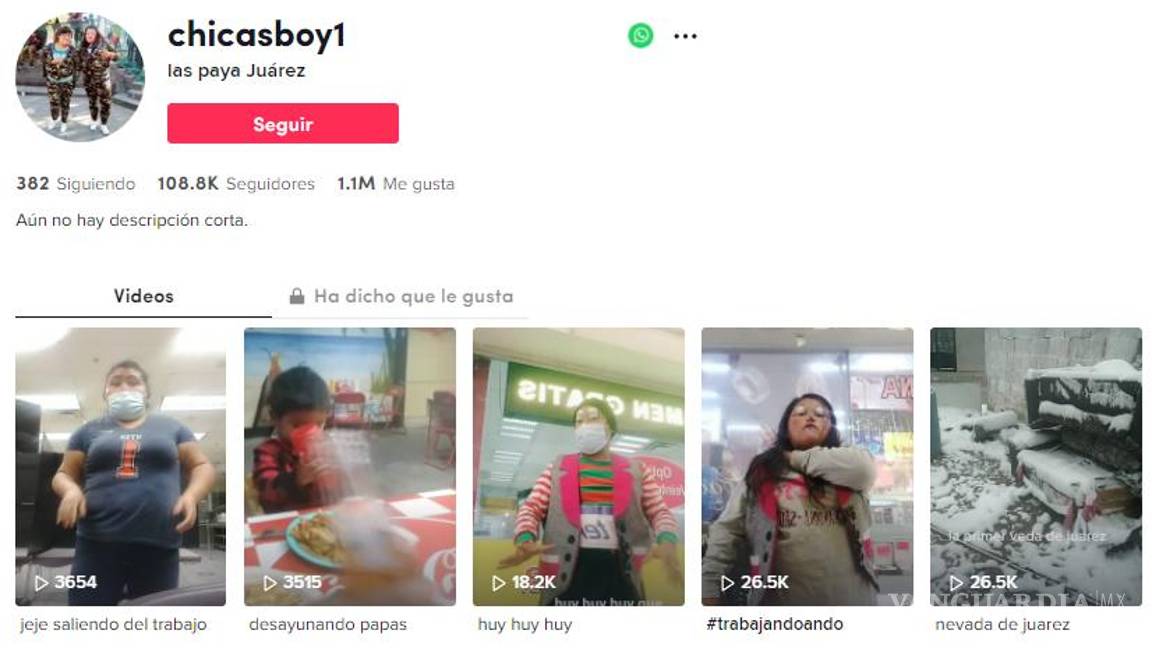 $!La cuenta @chicasboy1 ya cuenta con 108.8k de seguidores y 1.1 Me gusta.