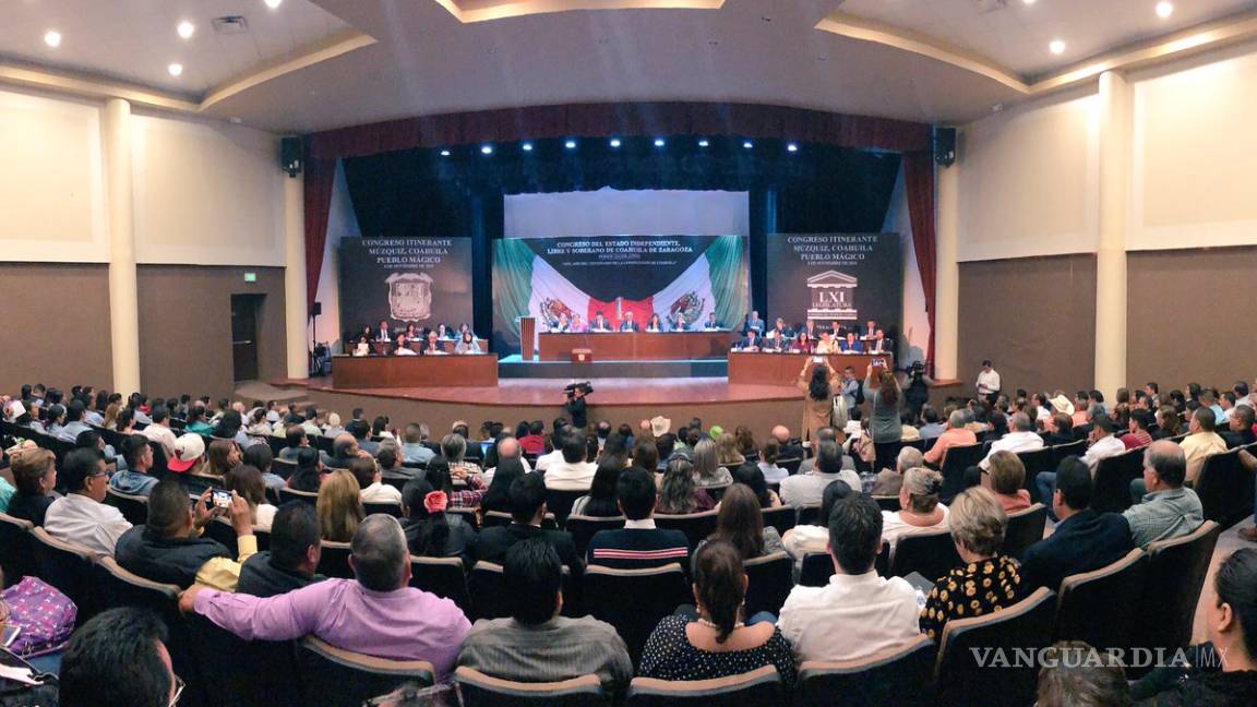 Sesiona Congreso del Estado en Múzquiz, Coahuila