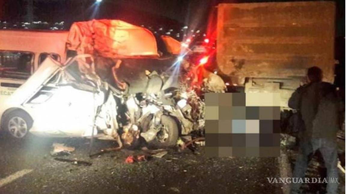 Accidente en la autopista México-Pachuca deja 12 muertos