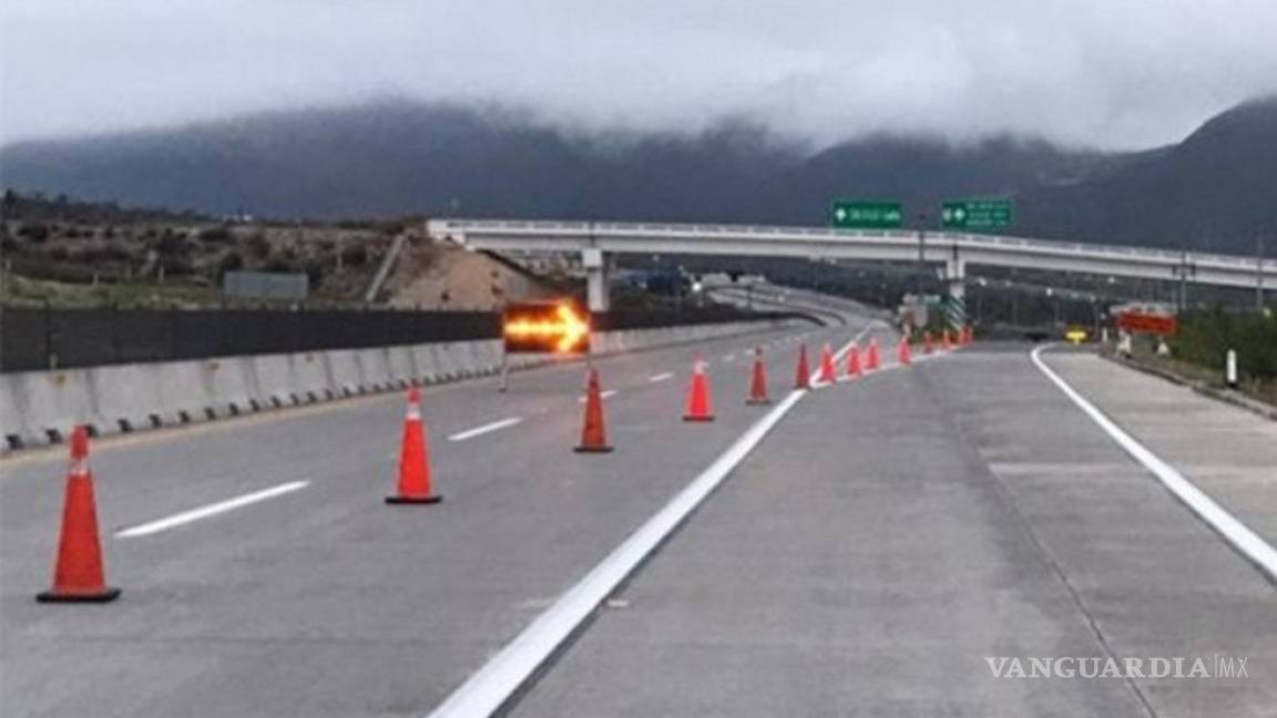 Reabren autopista Saltillo-Monterrey en ambos sentidos