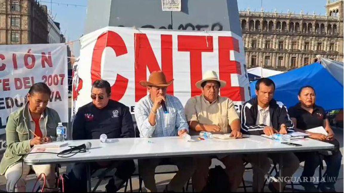 La CNTE no se irá del Zócalo pese a cierre de campaña de Sheinbaum, ‘no es propiedad del Gobierno’