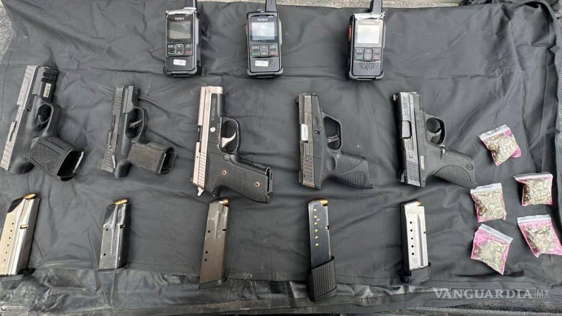 $!Detienen a cuatro hombres armados en Linares, Nuevo León