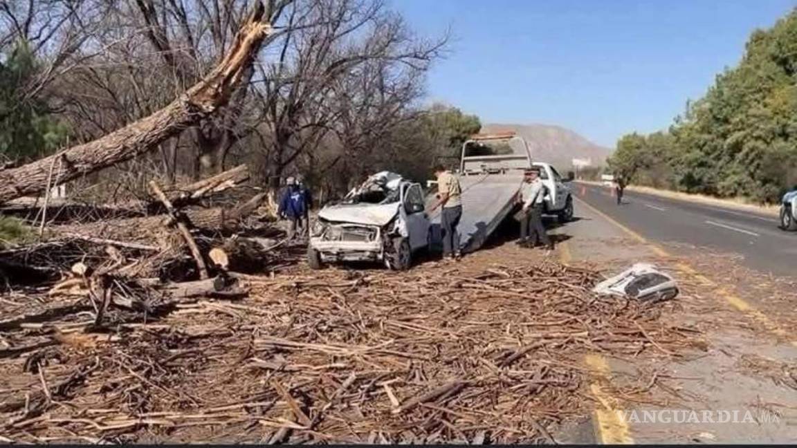 $!La escena del accidente, donde se confirmaron los daños y la muerte instantánea de María Elena Calixto.