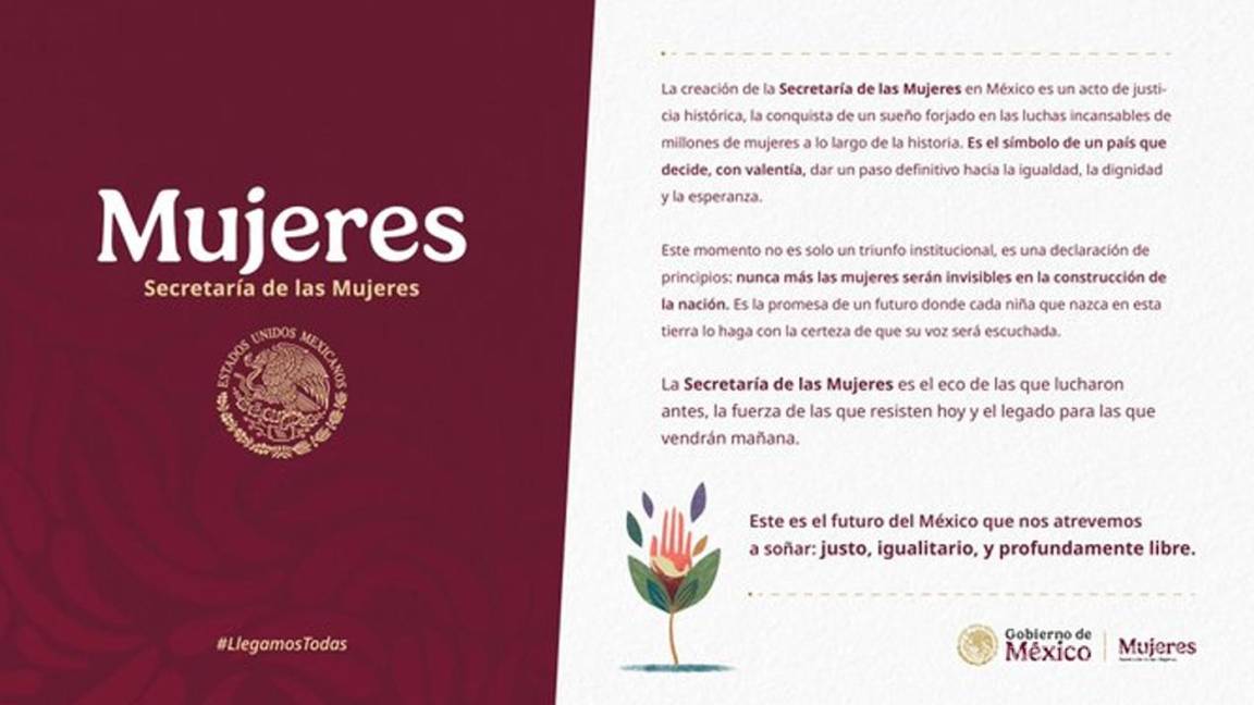 ¡Adiós Inmujeres!... Secretaría de las Mujeres inicia operaciones a partir de hoy