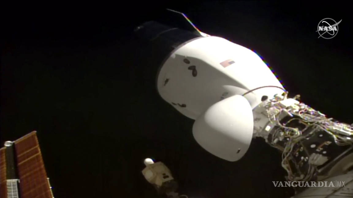 Llega nave de SpaceX a la Estación Espacial Internacional