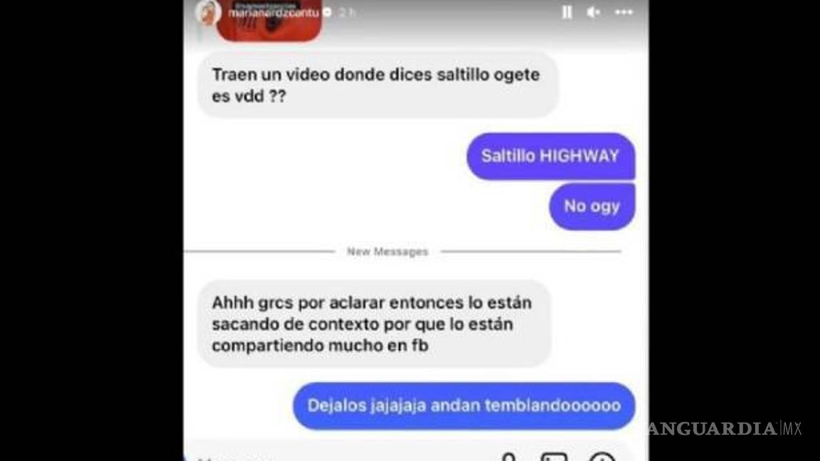 $!Mariana dijo que nunca utilizó la palabra “ojete”, sino que dijo “highway” para expresar que aún estaban en camino.