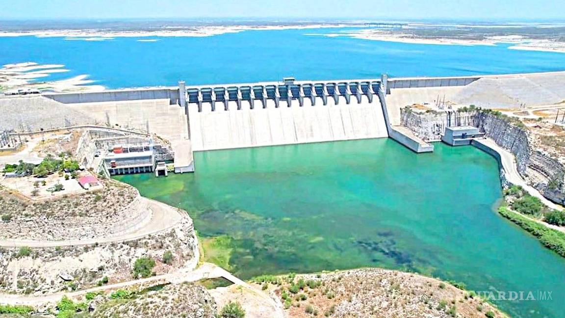 $!Vista del vaso de la Presa Amistad, en Acuña, Coahuila