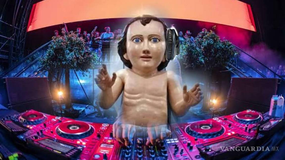 $!¿Ahora será el pasote perrón? Crean un Niño Dios gigante en Zacatecas y desata una ola de memes