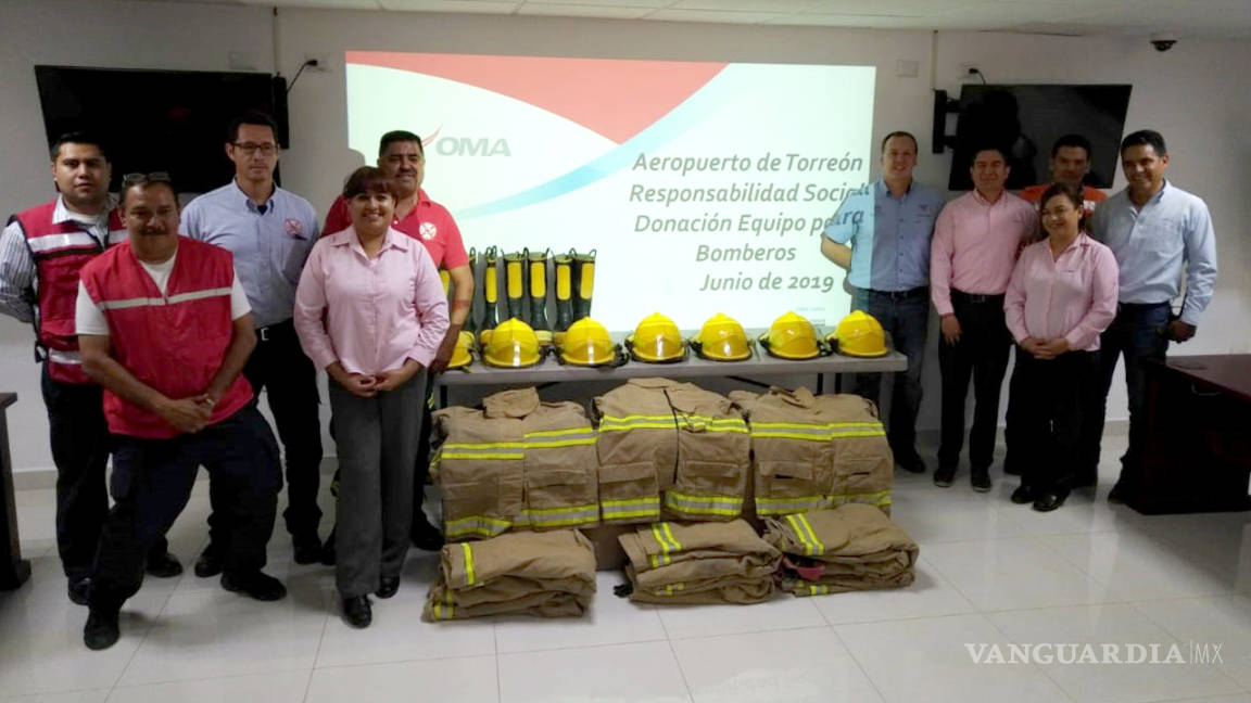 Protección Civil de Torreón recibe equipo en donación de equipo de seguridad