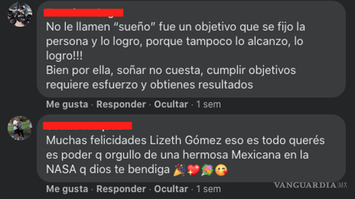 $!Saltillo le aplaude a Lizeth Gómez, la estudiante del ITS que fue a la NASA