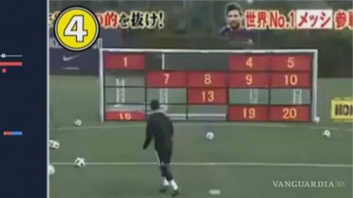 Japoneses desafían a Messi a cobrar 20 penales en 80 segundos