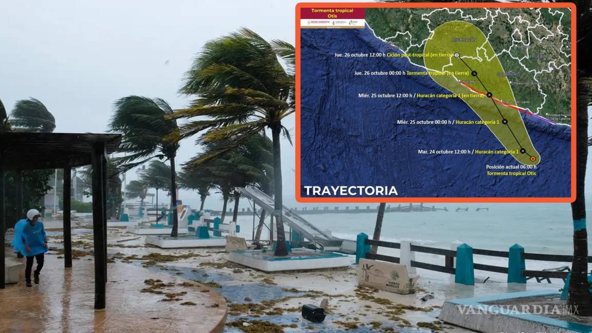 Prepárese... Ciclón Otis ingresará a México como huracán, junto al frente frío 7 azotarán con fuertes lluvias, bajas temperaturas e inundaciones