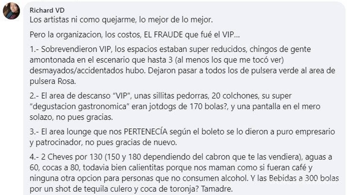 $!Las quejas se fueron sumando a lo largo del día.