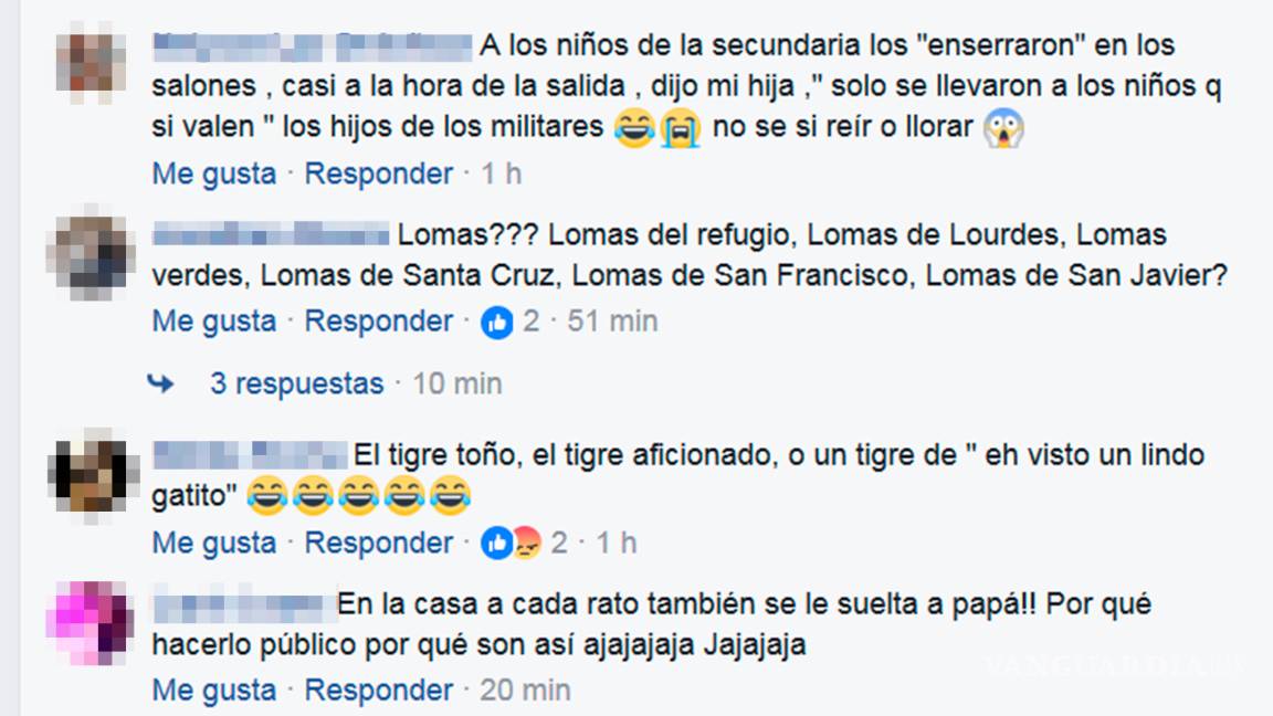 $!Tigre "suelto" causa polémica en Saltillo... era de peluche