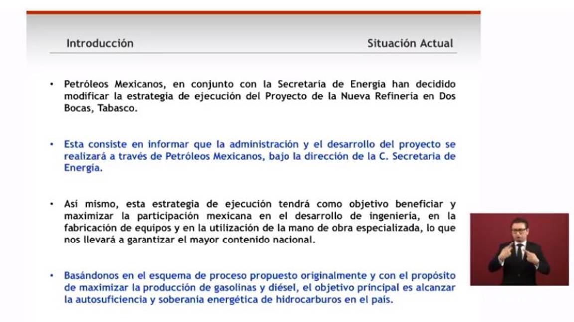 $!Pemex y Energía harán la refinería en Dos Bocas porque empresas "pedían mucho y se pasaban de tiempo": AMLO