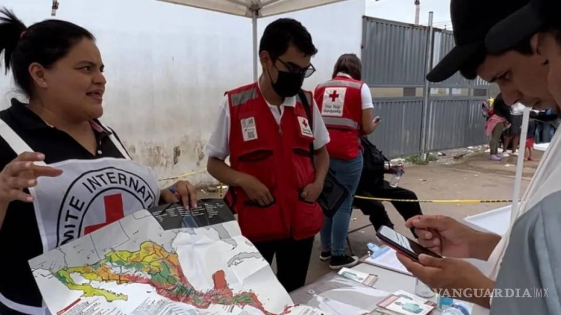 Cruz Roja redobla esfuerzos para asistir a migrantes retornados por Coahuila