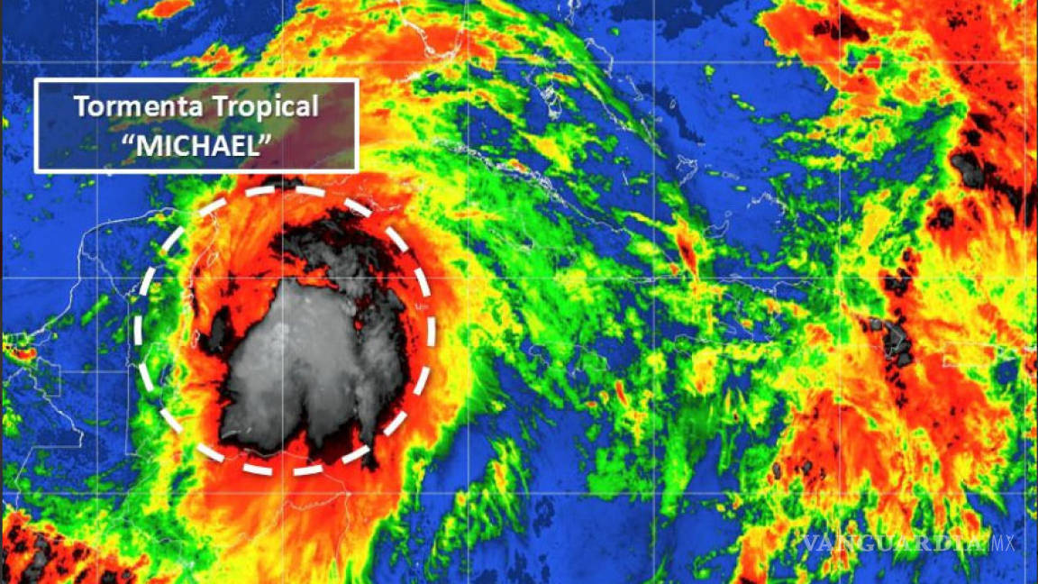 Surge la tormenta tropical 'Michael' frente a Quintana Roo