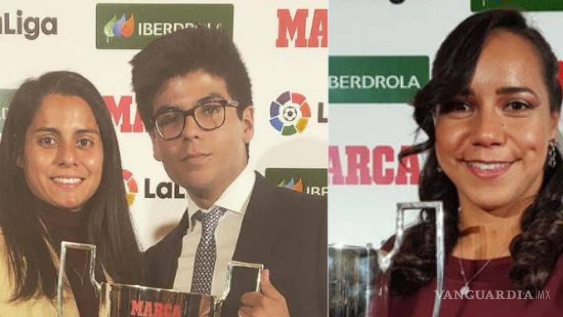 ¡Orgullo de México! Charlyn Corral y Kenti Robles reciben galardones en España por su desempeño futbolístico