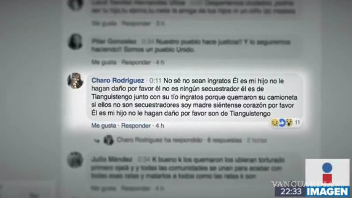 $!Madre vio como linchaban a su hijo mediante una transmisión en Facebook, clamó piedad por él
