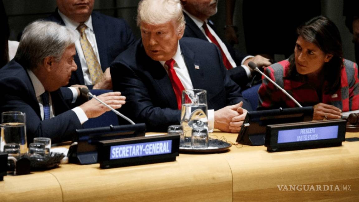 Donald Trump utiliza a la ONU para atacar a Irán