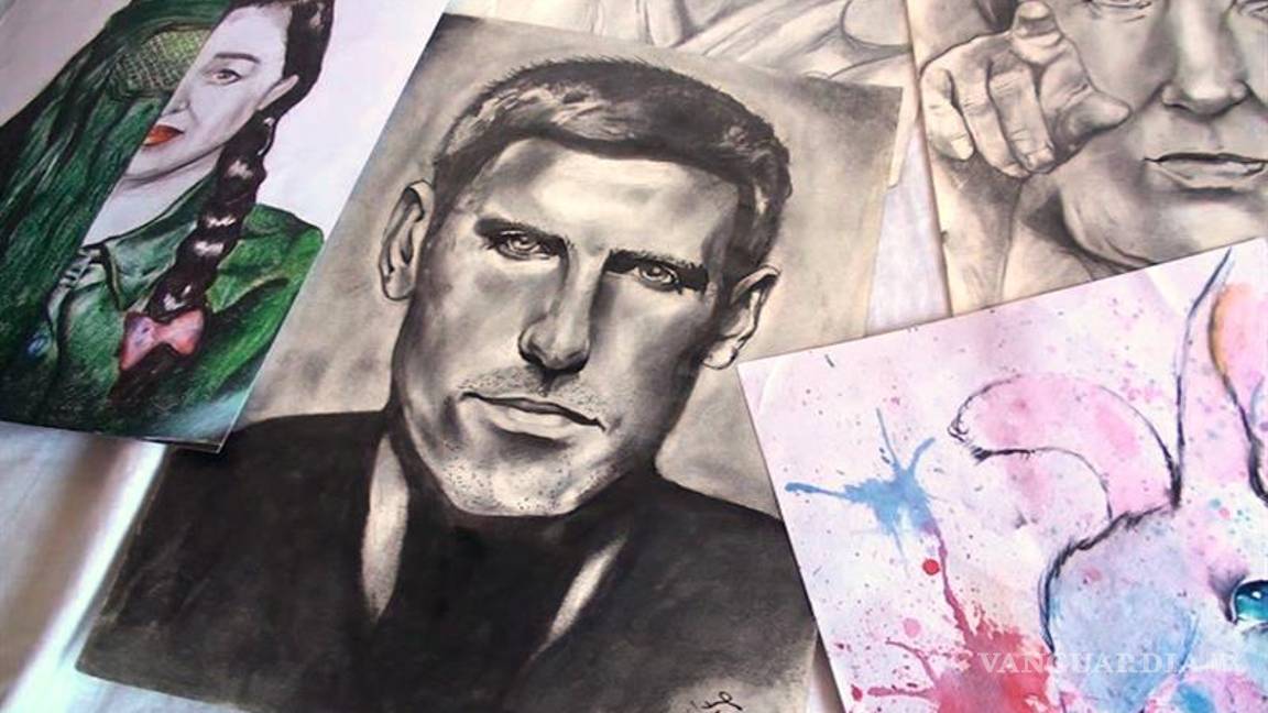 $!Un niño refugiado conquista el corazón de Serbia con sus pinturas