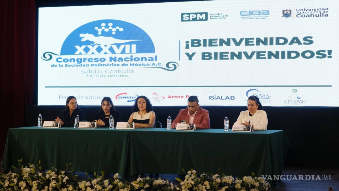 Celebran en Saltillo el 37º Congreso Nacional de la Sociedad Polimérica de México, A.C.