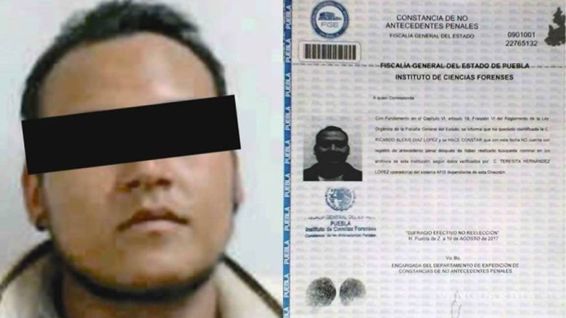 Gobierno de Puebla expidió carta de no antecedentes penales a presunto asesino de Mara