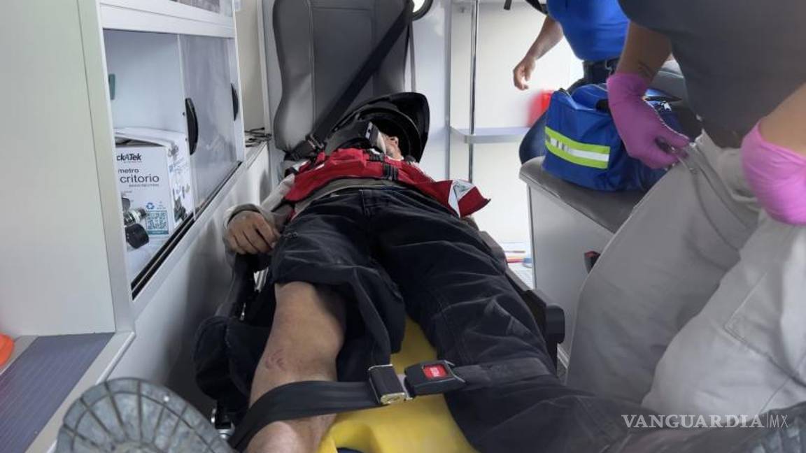 $!El responsable fue llevado a un hospital.