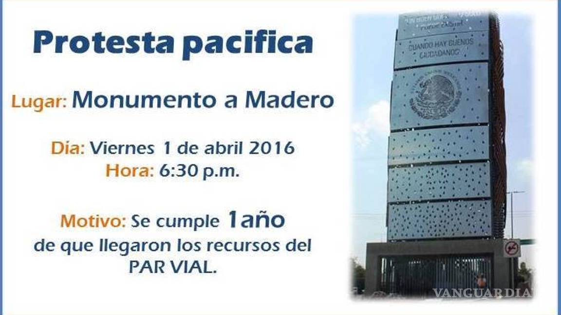 $!Diputado federal organiza protesta en Monclova