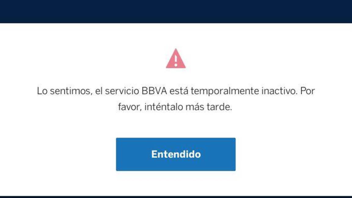 App de BBVA presenta fallas, reportan usuarios