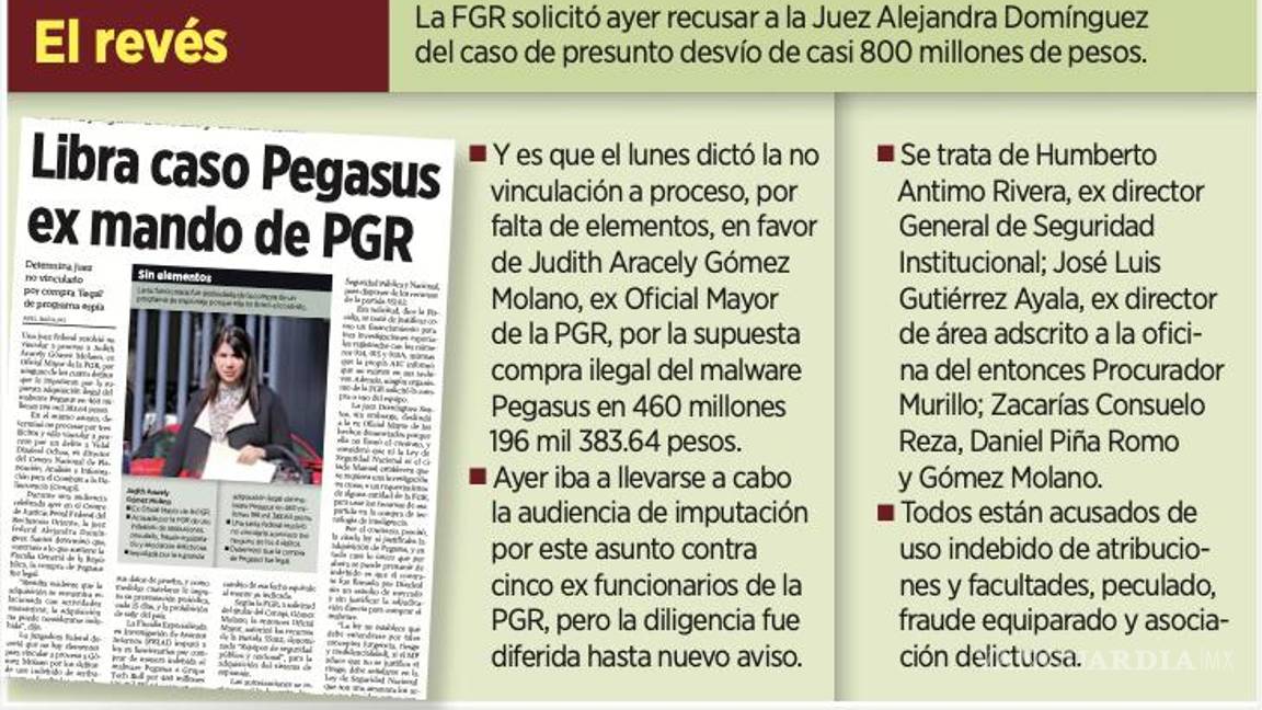 $!La juez Alejandra Domínguez Santos resolvió en audiencia no vincular a proceso a Gómez Molano por delitos de uso indebido de atribuciones y facultades, peculado.