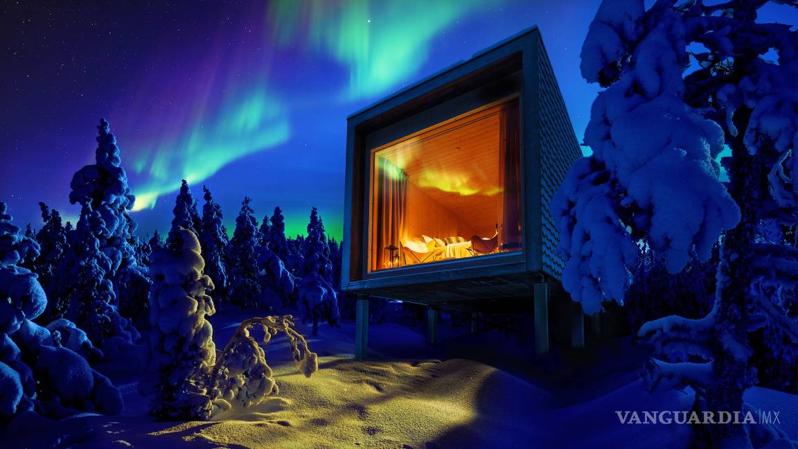 $!En Finlandia puedes ver las auroras boreales desde tu cuarto de hotel
