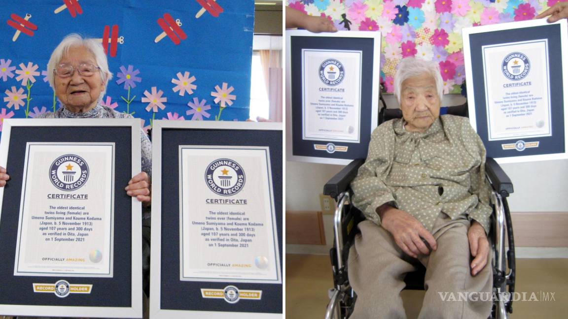 Gemelas japonesas de 107 años rompen récord Guinness de longevidad