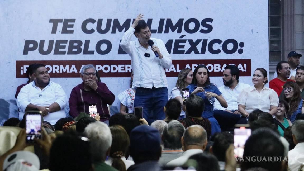 $!Noroña destacó la notable representación de Morena en el legislativo.