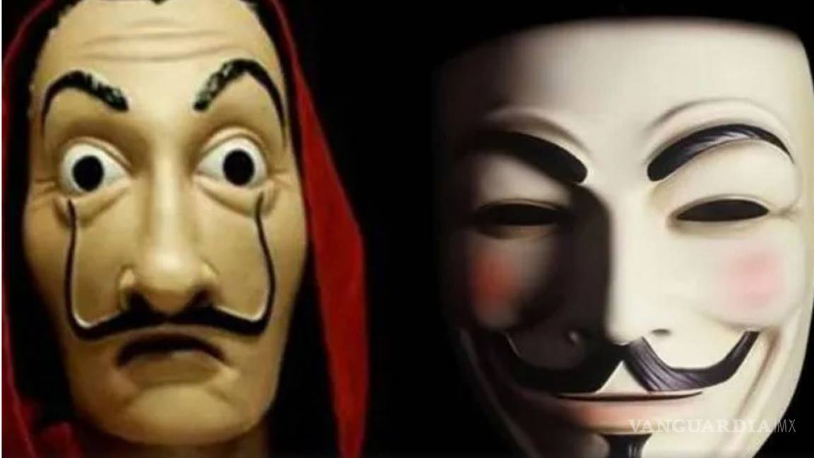 Adolescentes creen que Anonymous copió la máscara a 'La Casa de Papel'