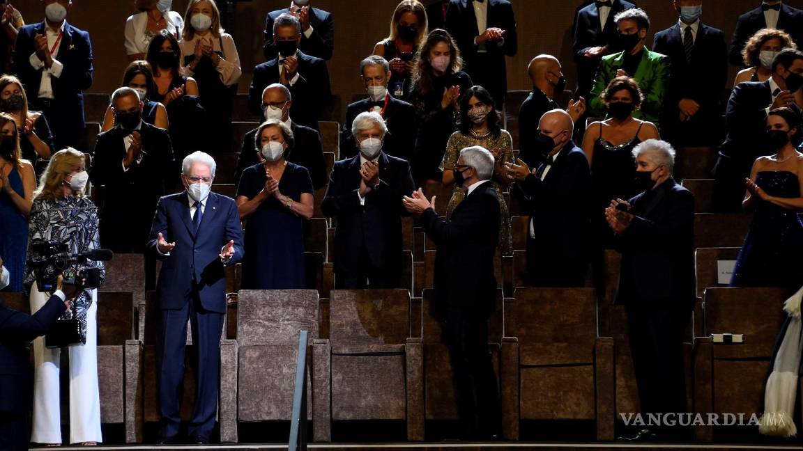 $!Bong lideró la rueda de prensa en el Palazzo Del Casino junto a otros miembros del jurado, incluidas Cynthia Erivo y Chloe Zhao.