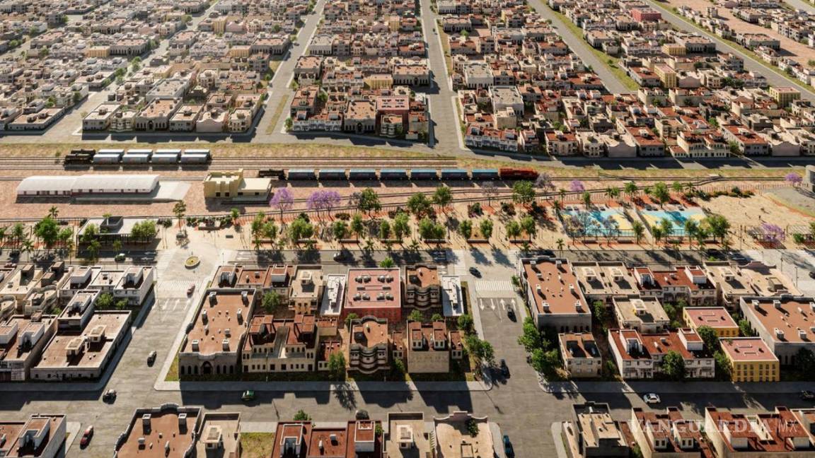 $!SABINAS: Renovación Parque Lineal a un costado de la Estación de Ferrocarril del Municipio de Sabinas en la Colonia Centro.