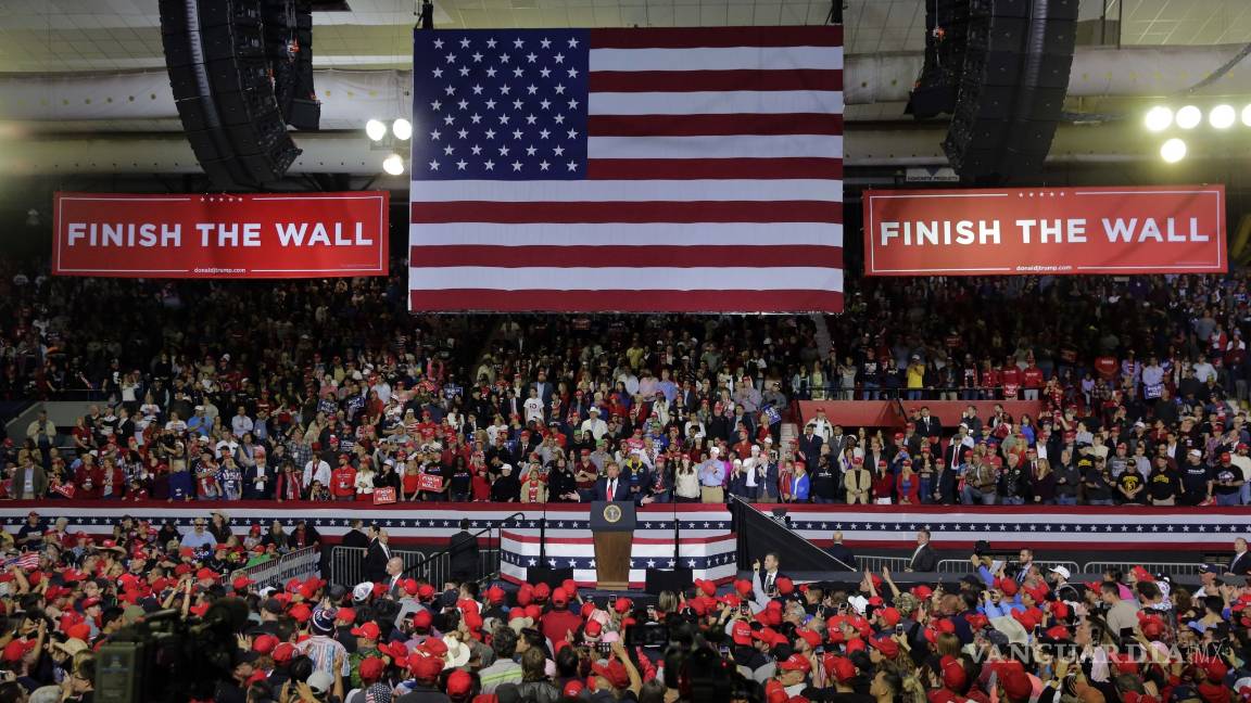 $!Durante mitin en Texas Donald Trump pide apoyo para el muro